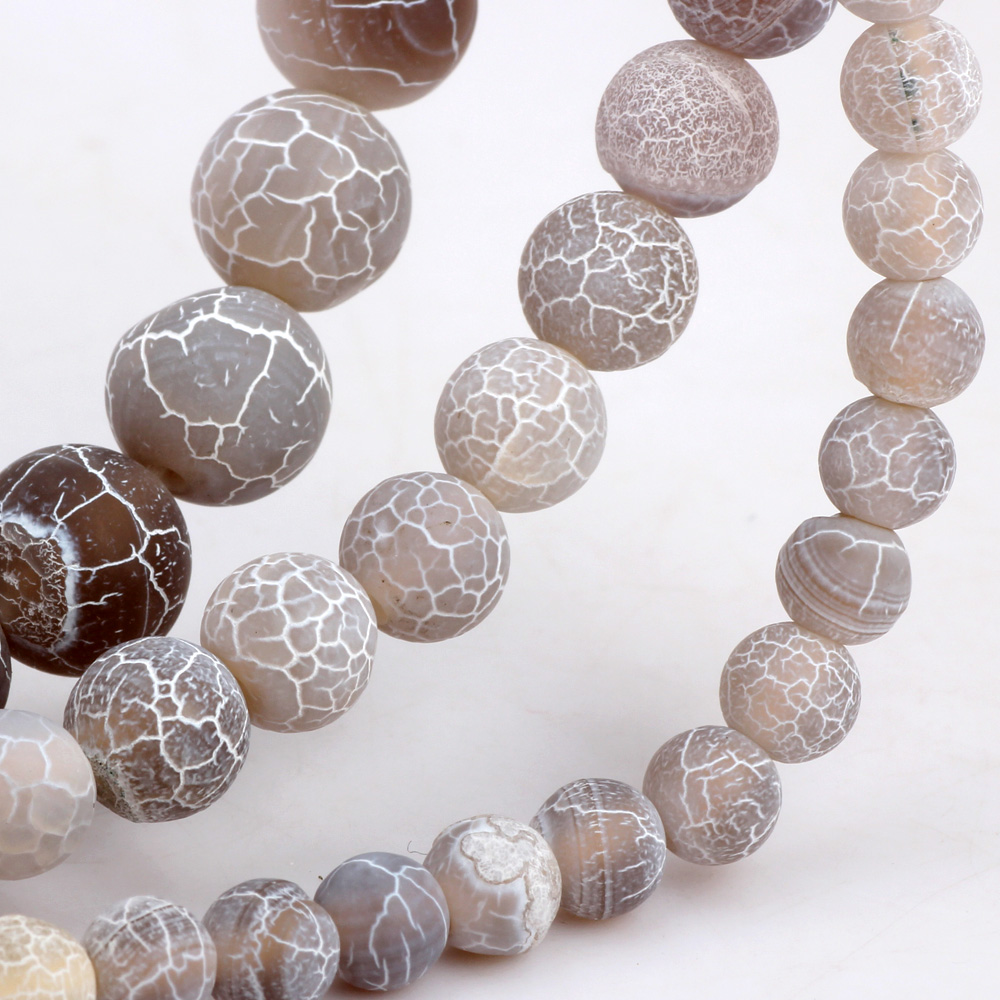 Jewelry Making Gemstones - 004 modèle 6MM/8MM/10MM mat mat café