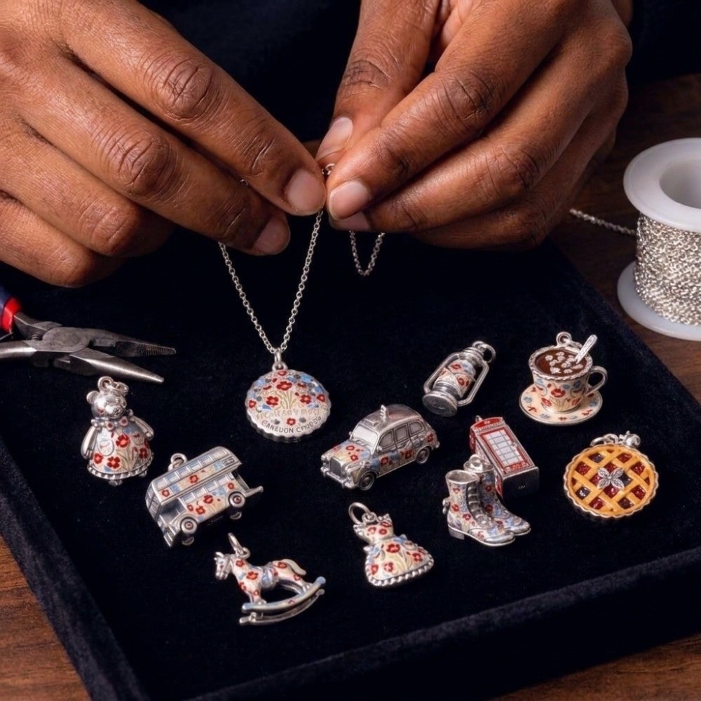 Jewelry Making London - Jolis pendentifs en acier inoxydable, motifs