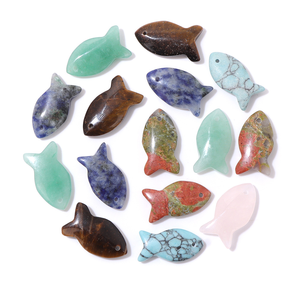 Jewelry Making Gemstones - Pendentifs en pierre naturelle en forme