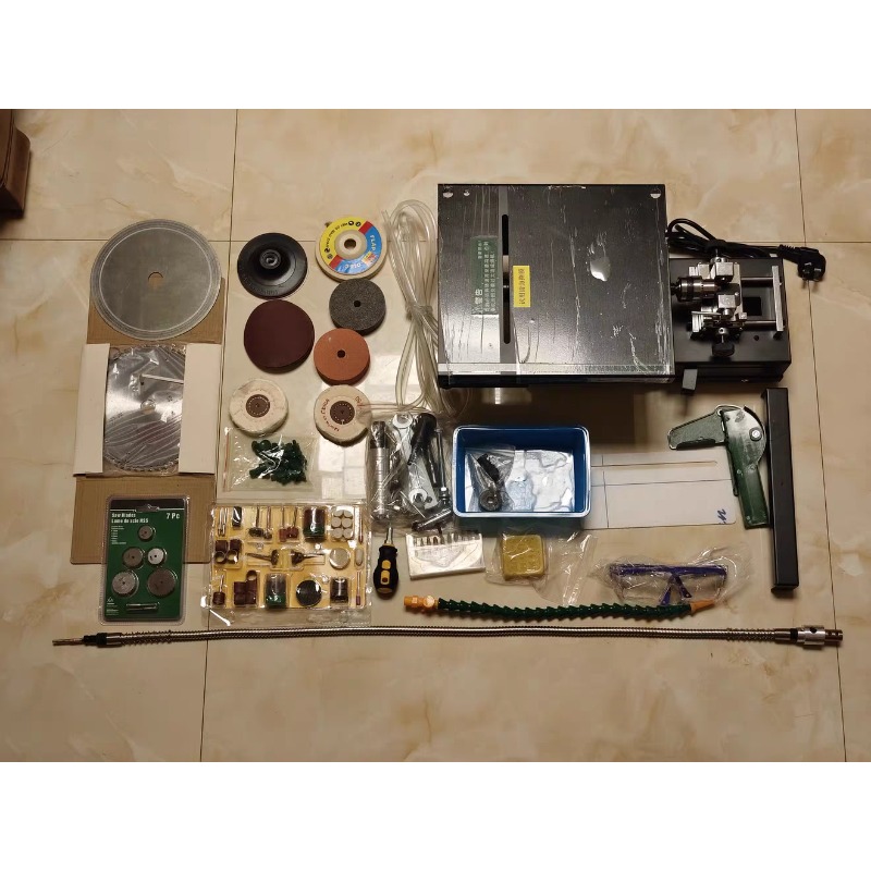Jewelry Making Dc - Mini-scie de table 750W, polisseuse à