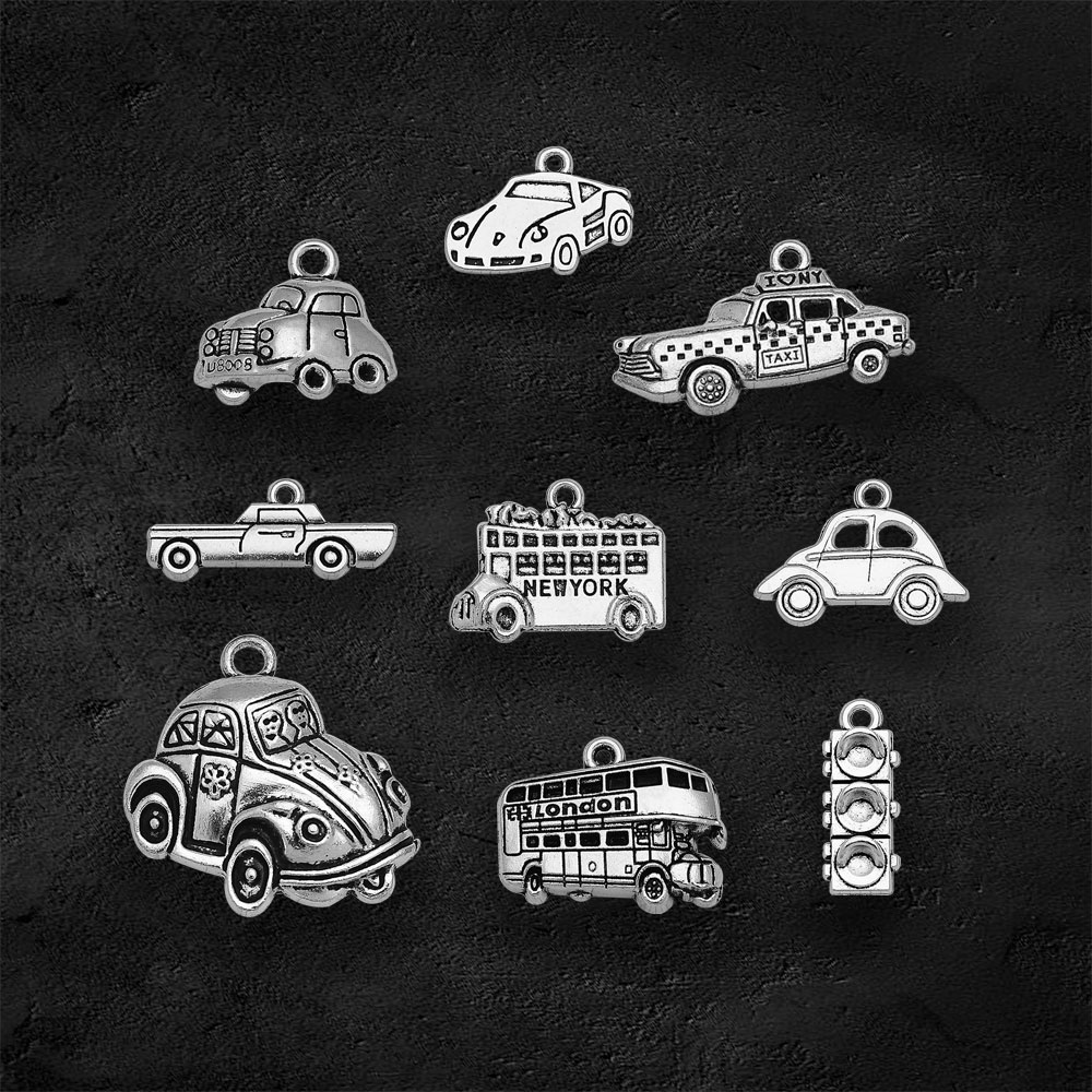 Argent plaqué Taxi Bus voiture - Jewelry Making London avis et prix