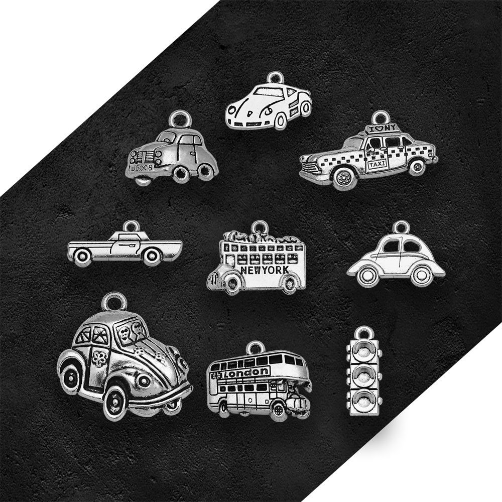 Argent plaqué Taxi Bus voiture - Jewelry Making London avis et prix