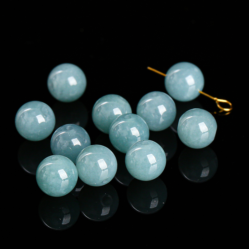 Perles rondes en jadéite verte - Jewelry Making Gemstones avis et prix