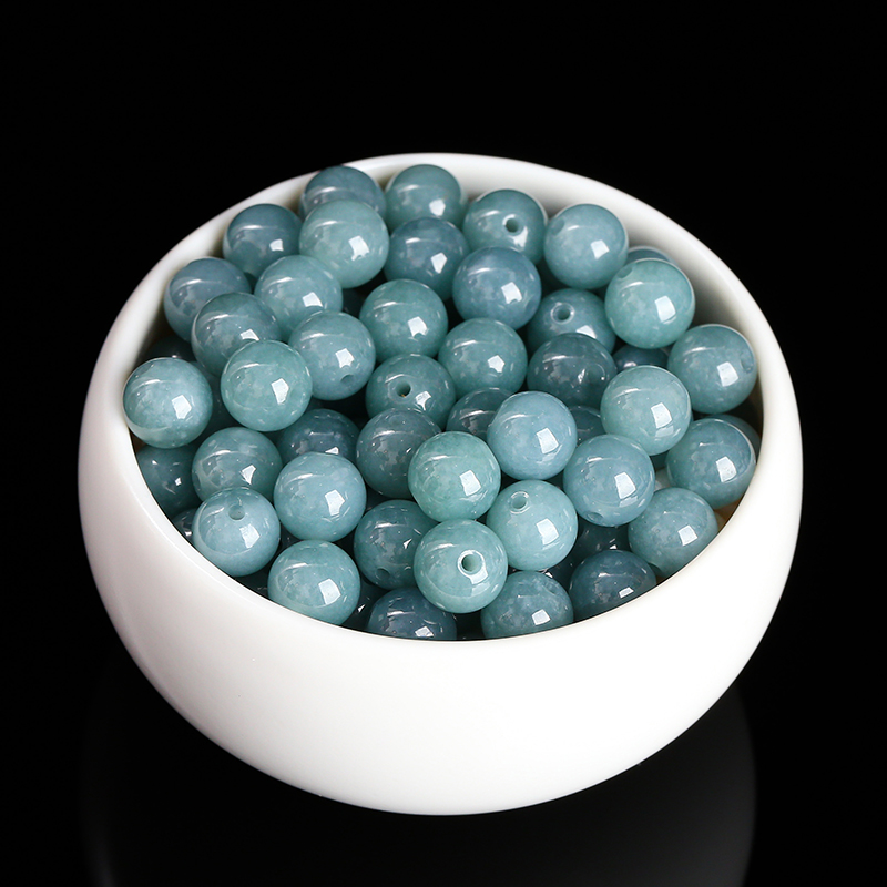 Perles rondes en jadéite verte - Jewelry Making Gemstones avis et prix