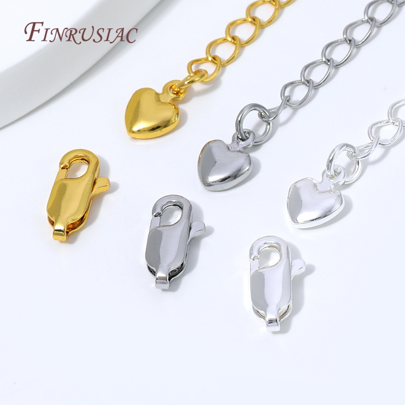 Chaîne d'extension plaquée or  - Lobster Clasp Silver avis et prix