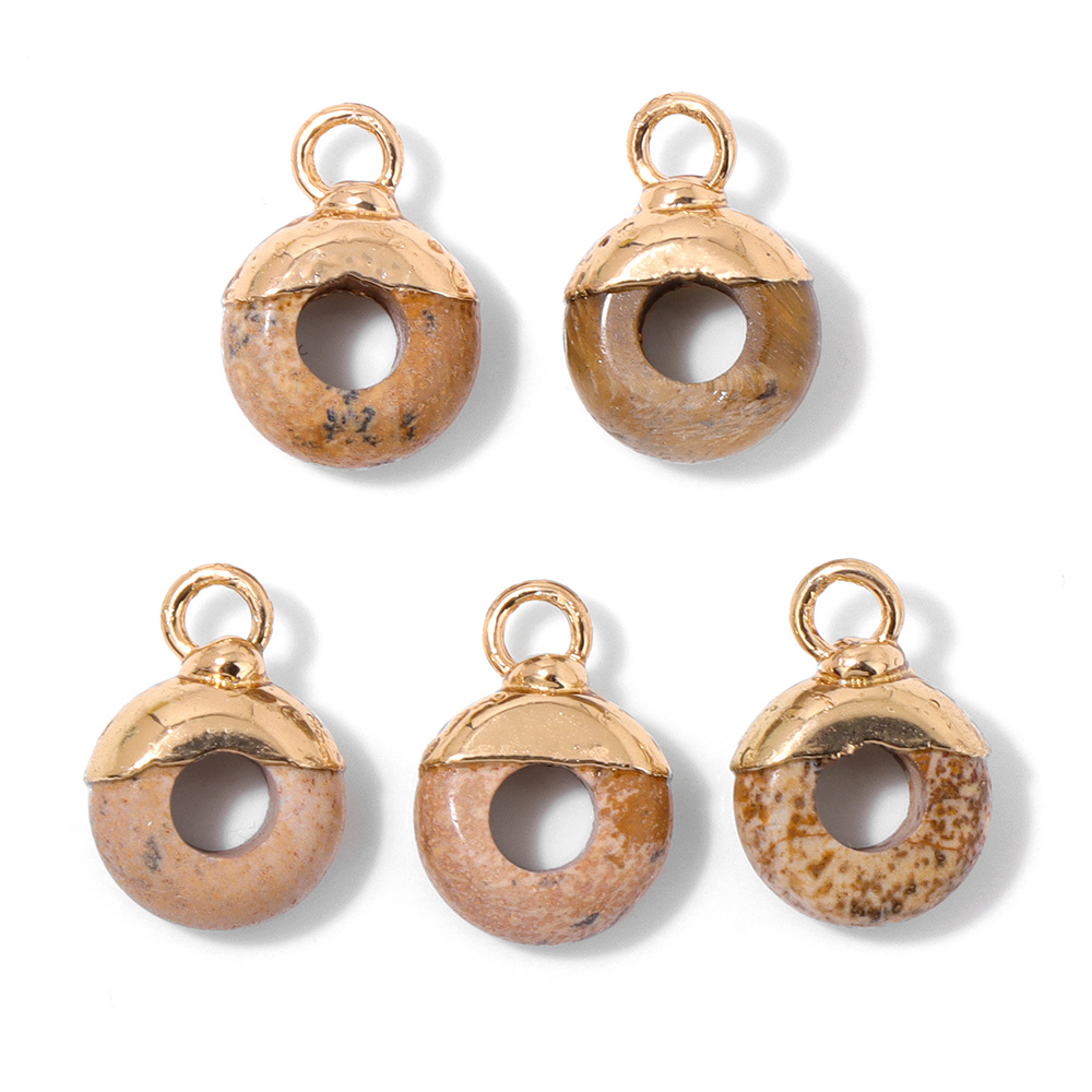 Pendentif en pierre de jaspe a - Jewelry Making Gemstones avis et prix