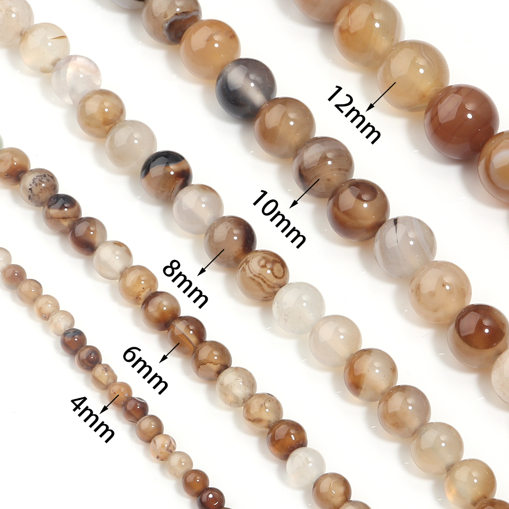 1 brin de perles d'agate rayée - Jewelry Making Gemstones avis et prix