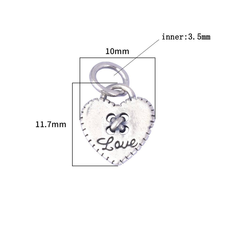 Pendentif Breloque Cœur en Arg - Jewelry Making In La avis et prix