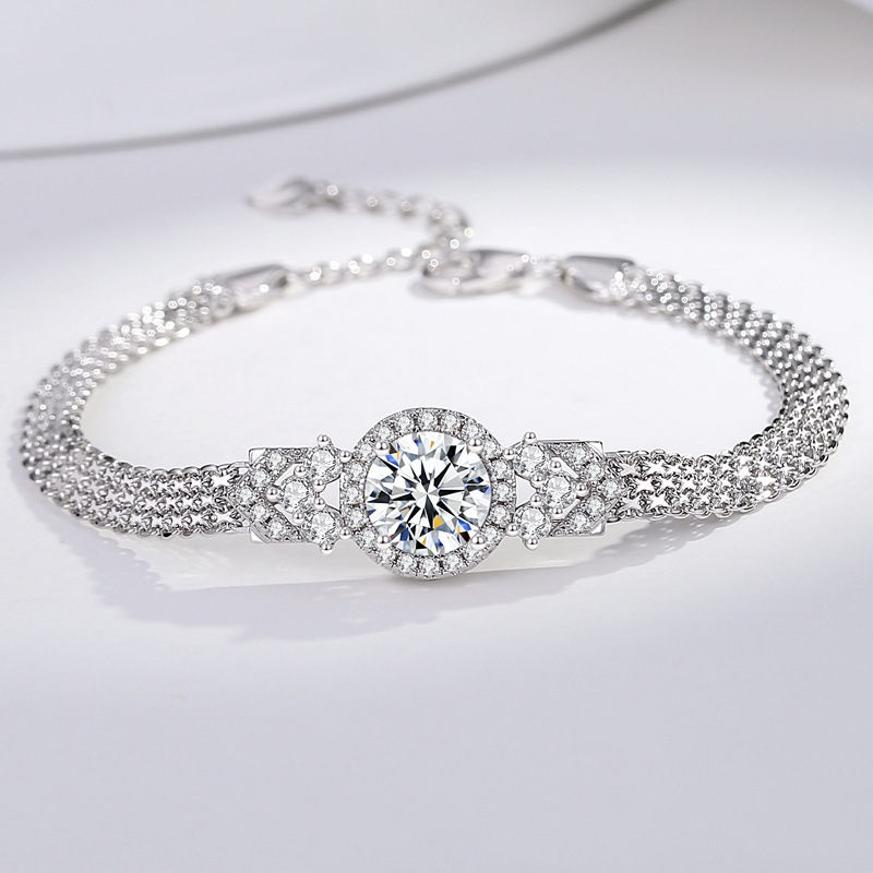 Nouveau 2 Carat D couleur VVS1 - Lobster Clasp Silver avis et prix